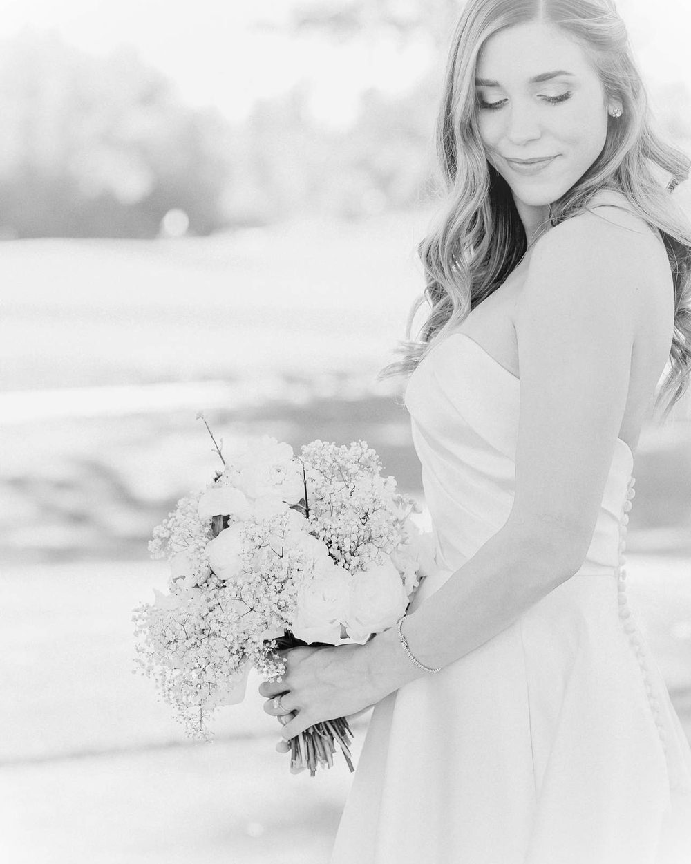 Bride with soft, natural bridal beauty by Sarah Nika Glam